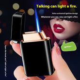 Voice-controlled Blow-and-blow Ignition Torch Lighter